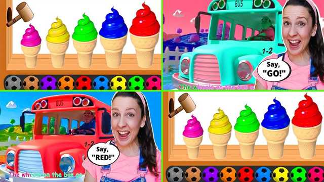 Kids Video: Fun with Buses and Colors