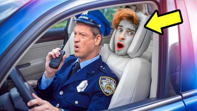 Challenge Video: Disguise as A Seat so that He Can't Find Me