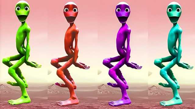 キッズビデオ：カラフルなエイリアンダンスパーティー