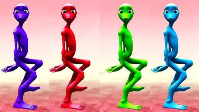 ダンスビデオ：カラフルなエイリアンフレンズ