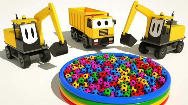 Toy Video: Toy Trucks and Ball Pool Adventure