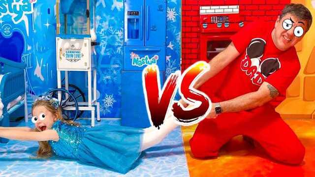 Watch the game between dad and daughter about a doll | Fun kids video