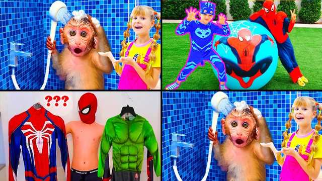 Playtime Video: Monkey Takes a Bath